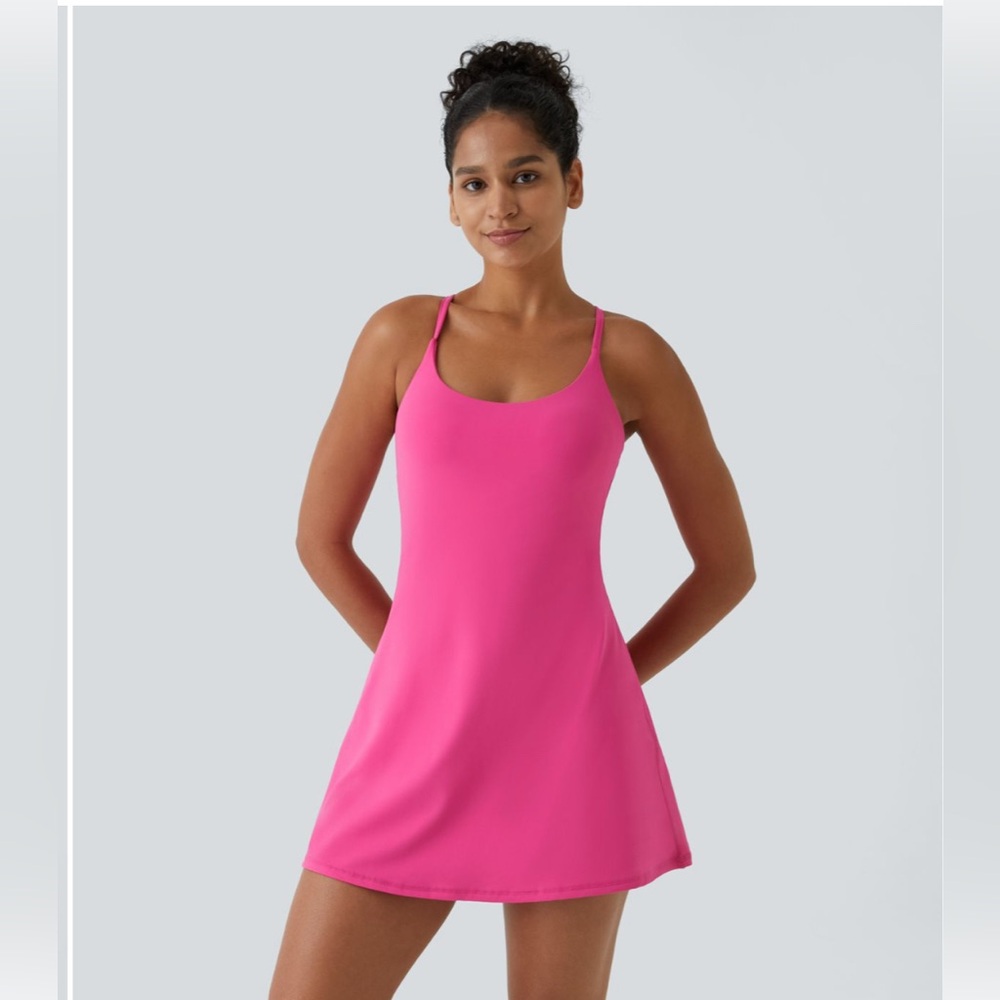Halara Pink workout dress -NEW with tags!!